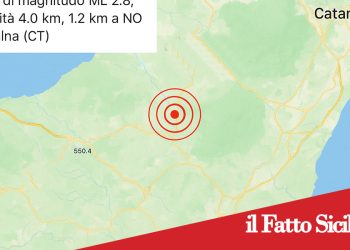 Scossa di terremoto nell’area etnea con epicentro Ragalna