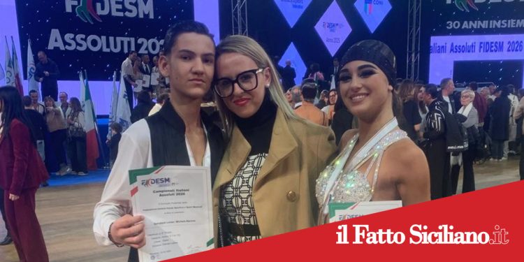 Salvatore Lanza e Michela Barone, orgoglio siciliano: vicecampioni italiani assoluti di danza latino americana