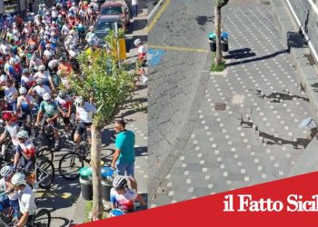 Zafferana, Granfondo: Ciclisti orinano in piazza davanti ai bambini