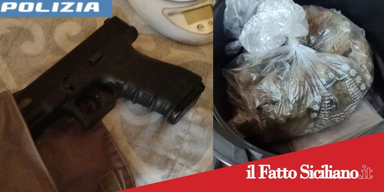Catania. La droga nella friggitrice ad aria e una pistola  in cucina. Arrestato 31enne