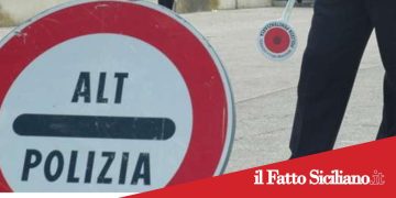 Gela.Non si ferma al posto di blocco e ferisce un agente