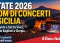 Estate 2026, boom di concerti in Sicilia