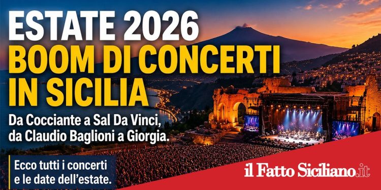 Estate 2026, boom di concerti in Sicilia