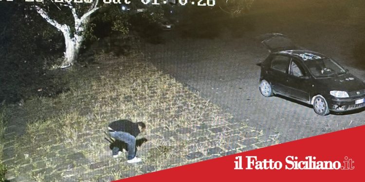 Paternò, ruba basole in pietra lavica, incastrato dai video e denunciato