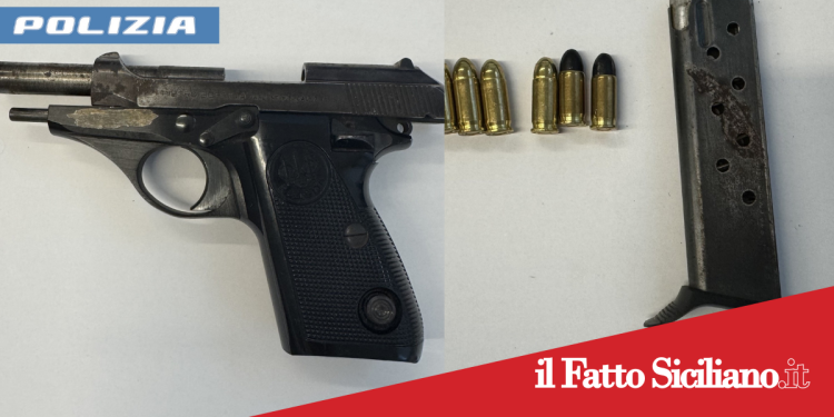 Catania. Girava per strada con una pistola carica .Arrestato