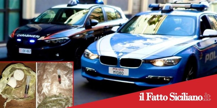 Catania .Tenta di lanciare la droga dalla finestra .Arrestato 47enne