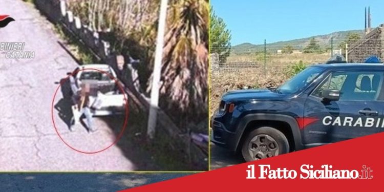 Zafferana Etnea .Rifiuti e roghi in un area protetta:4 denunciati