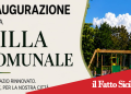 Mascalucia. 2 luglio 2026 Inaugurazione della Villa Comunale