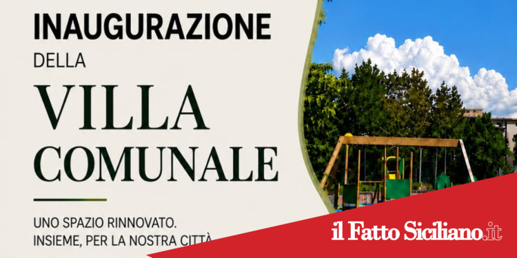 Mascalucia. 2 luglio 2026 Inaugurazione della Villa Comunale