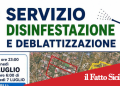 Biancavilla. Al via il servizio di disinfestazione e deblattizzazione