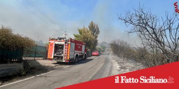 Emergenza incendi: 39 interventi dei Vigili del Fuoco in dieci ore a Catania e provincia