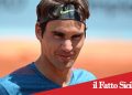 Taormina. Roger Federer in campo con Bernard Arnault