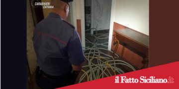 Pedara . Ruba cavi di rame da un albergo dismesso:arrestato