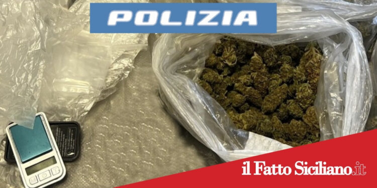 Catania. Sorpreso con una busta di marijuana nei pressi della questura