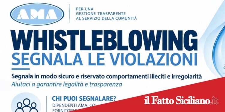 AMA rafforza la trasparenza: al via la piattaforma Whistleblowing per segnalare gli illeciti