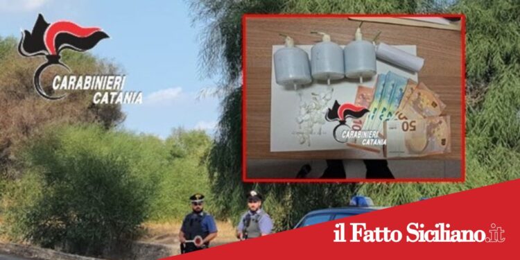 Prov.Catania. In auto aveva droga e 4 candelotti esplosivi: denunciato 43enne