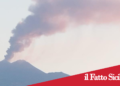 Etna .Nubi di cenere e allerta rossa per l’aviazione