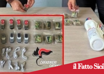 Prov.Catania.Scoperti con 500 dosi di hashish:arrestati padre e figlio