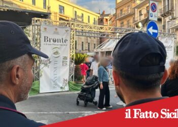 Bronte. Infastidisce una coppia alla Sagra del Pistacchio, bloccato dagli agenti